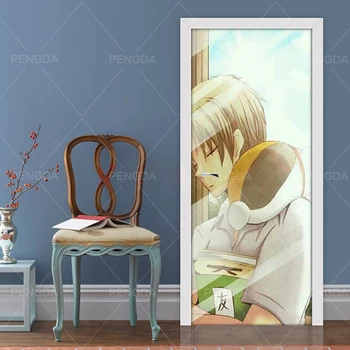 

Self Adhesive Decal 3D Print Sticker Anime Natsume's Book of Friends Picture Home Decor Paper Cabinet Door Waterproof Art Poster