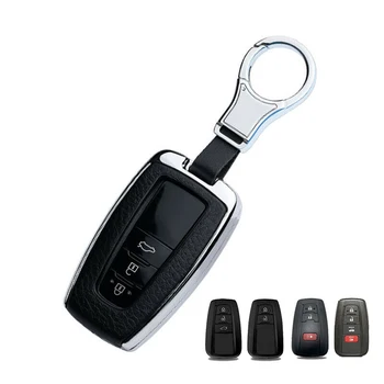 

For Toyota 86/GT86 2017-2019 Black Leatherette Key Fob Chain Case Cover Replace