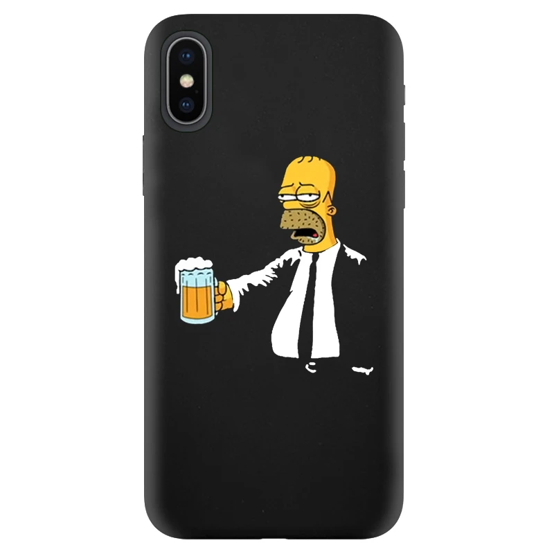 Чехол Homer J. Simpson для iPhone 11 XR X Xs Max 8 7 6 Plus 6S 5S SE Мягкий силиконовый чехол для телефона Барт Симпсон - Цвет: Color 10