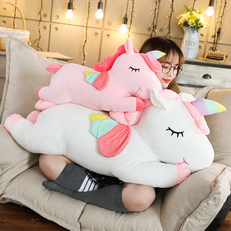High Quality Large Unicorn Toys Soft Stuffed Animal & Plush Toys Plush Unicorn Horse Doll Kids Doll for Children Gift Cheap