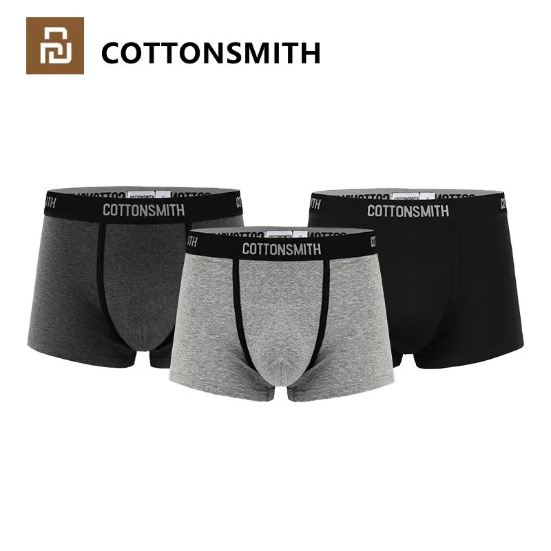 Миниатюрное Мужское нижнее белье Youpin Cottonsmith 3 упаковки | Электроника