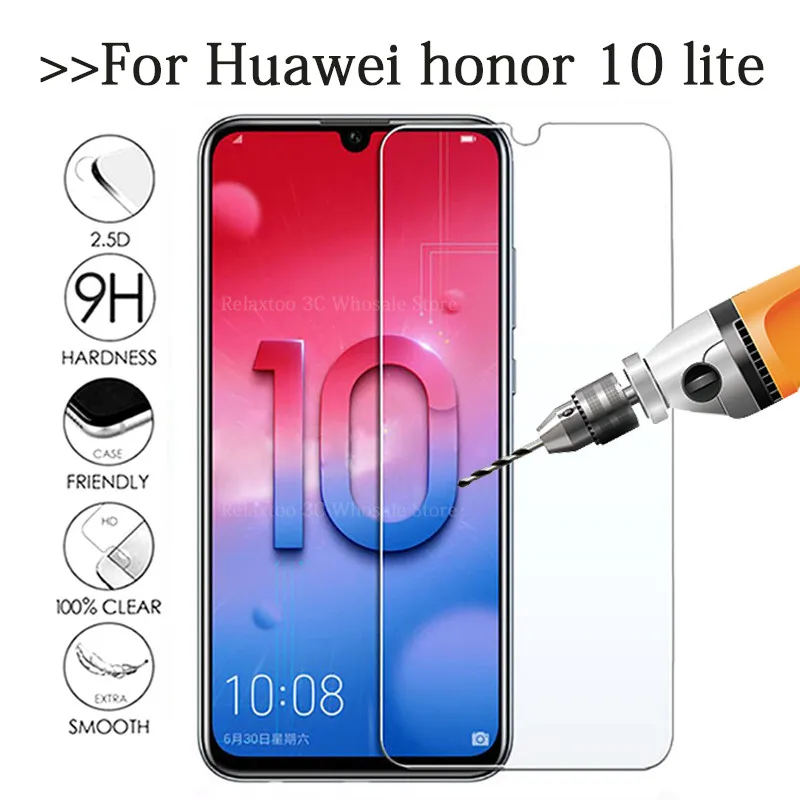 Защитное стекло на honor 10 легкое закаленное для huawei Защитная пленка экрана hauwey honer 9