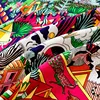 POBING Manual Hand Rolled Twill Silk Scarf Women Animals Kingdom Square Scarves Echarpes Foulards Femme Wrap Bandana Hijab 90CM 3