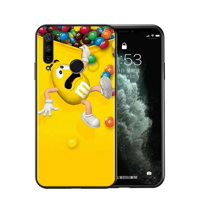 Silicone Cover Cute M&M‘s Chocolate For Huawei Honor 9 9X 9N 8S 8C 8X 8A V9 8 7S 7A 7C Pro lite Prime Play 3E Phone Case Style 07