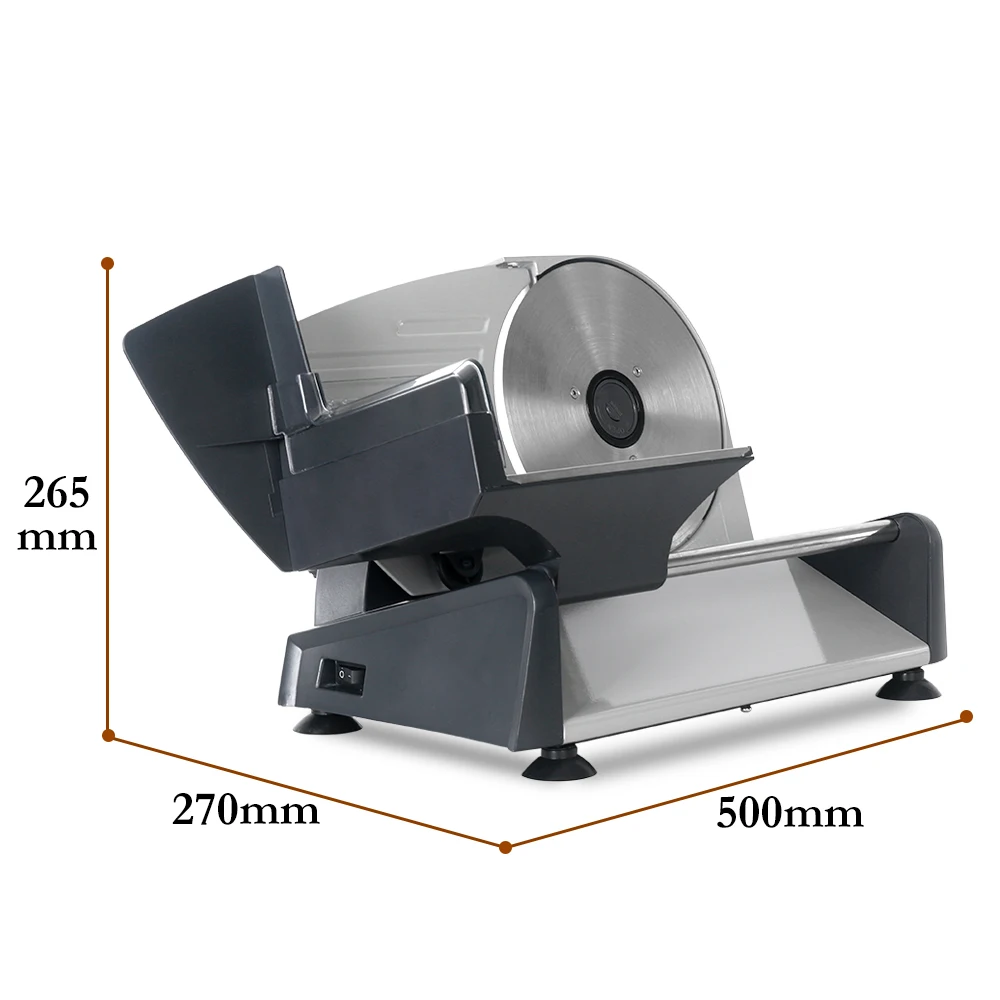 Electic Meat Slicer With 2 Blades Bread Cutting Machine Stainless Steel Vegetable Cutter
