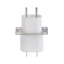 Home Electronic Microwave Oven Magnetron Filament 4 Pin Socket Converter White G8TC