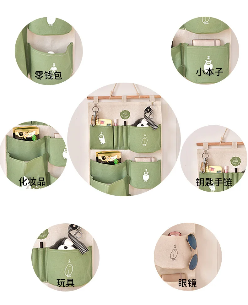 Горячие модели хлопковая корзина для белья подвесная сумка тканевая коробка водонепроницаемый висячий Мешок Для Хранения Подвесной диспенсер для салфеток дверь R