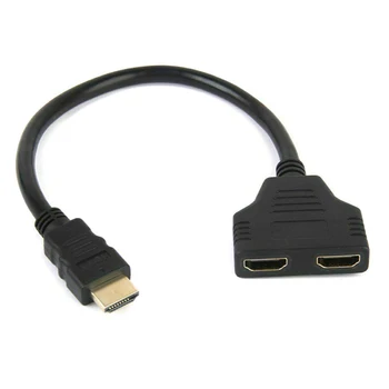 

1080P HDMI Port Male to Female 1 Input 2 Output Splitter Cable Adapter Converter JHP-Best