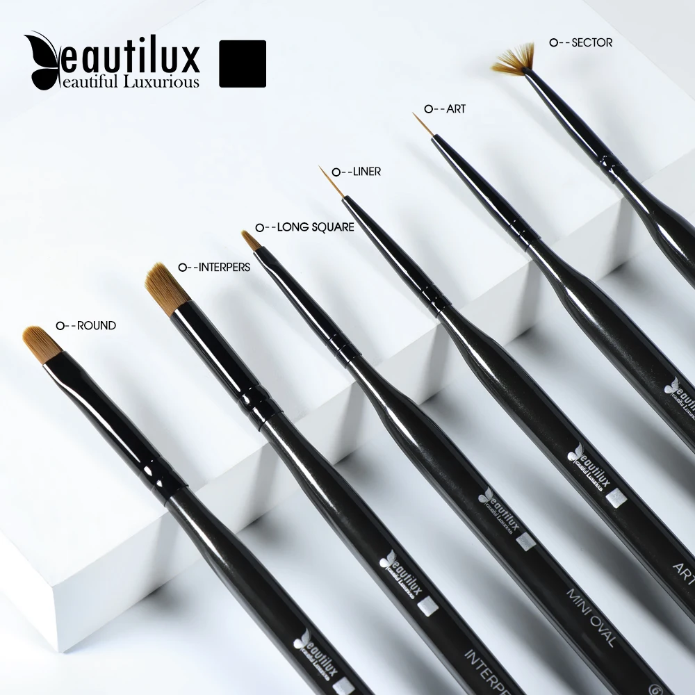 Beautilux Nail Brush UV Spot Nail Brush Gel Color Painting Line Drawing Pattern Making Gel Polish Professional nail art brushes nail brushes nail art tools gel nail tools