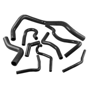 

For Honda Civic Civic D15 D16 Eg Ek 92-009Pcs Automotive Silicone Radiator Hose Kit Auto Parts 4.5Mm Thickness Black