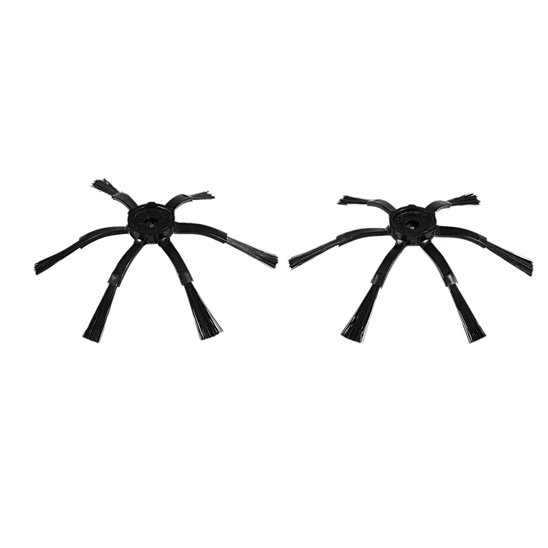 

2Pcs 6 Arms Side Brushes for Xiaomi/Roborock S50 S51 S55 Robot Vacuum Cleaner Brushes Parts Accessories Side Brush(Black)
