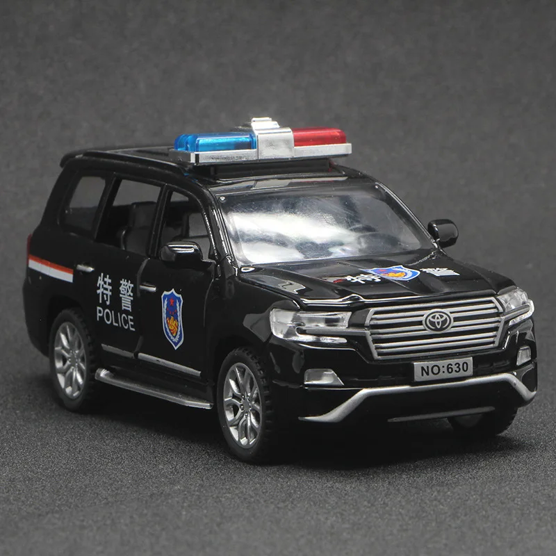 

Модель автомобиля Toyota Cruiser, Полицейская, 6 дверей, 1:32, 2019