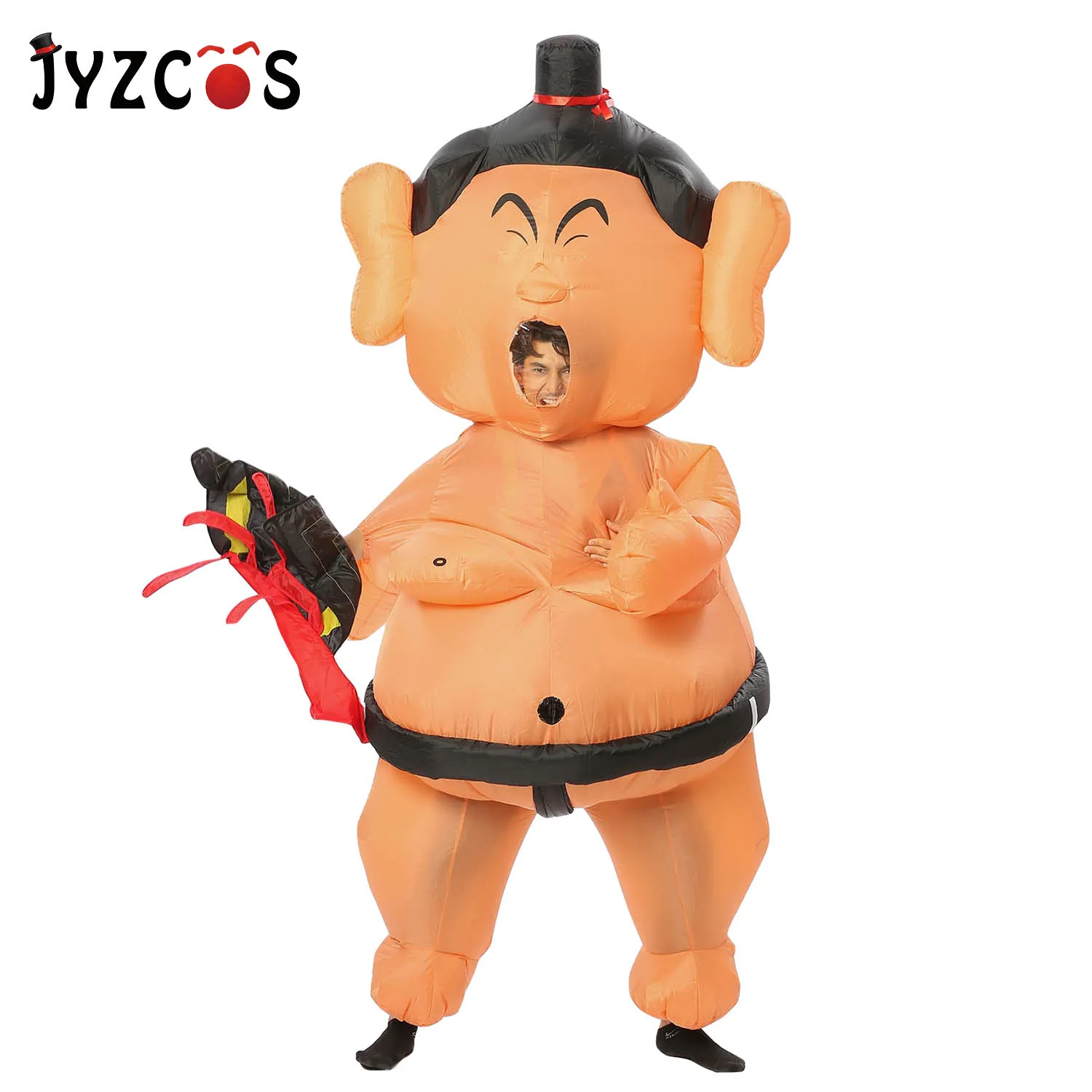 

JYZCOS Halloween Inflatable Costume Sumo Anime Cosplay Jumpsuit Adult Suits for Women Man Funny Clothes Party Carnival Christmas