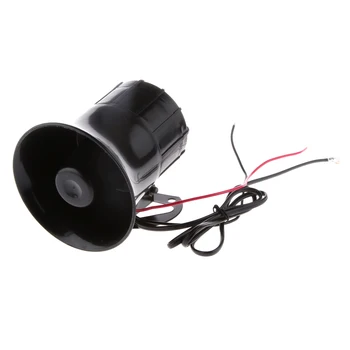

6 Sound Style Car Warning Siren Alarm Police Ambulance Loudspeaker with MIC