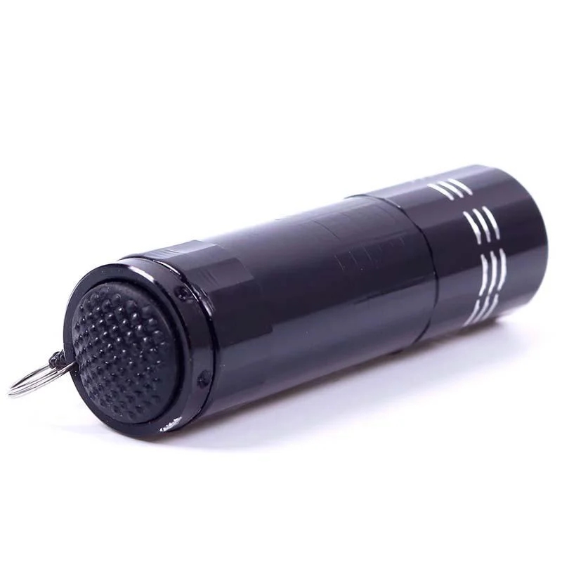 SecurityIng 395 нм Мини Алюминиевые портативные лампы УФ ультрафиолетовый 9 светодиодов