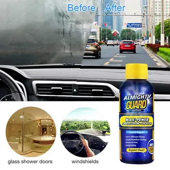 

60ml 2-in-1 Car Window Windshield Cleaner Defogging Agent Auto Glass Cleaner Stainproof Anti-scratch Long Lasting Car Cleaning