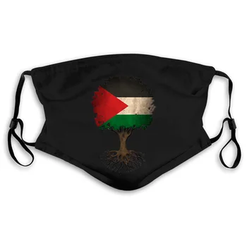 

Palestine Tree of Life Flag Hip Hop Style New Original Design Cool Men Color Men's Women's Mouth Mask Filter