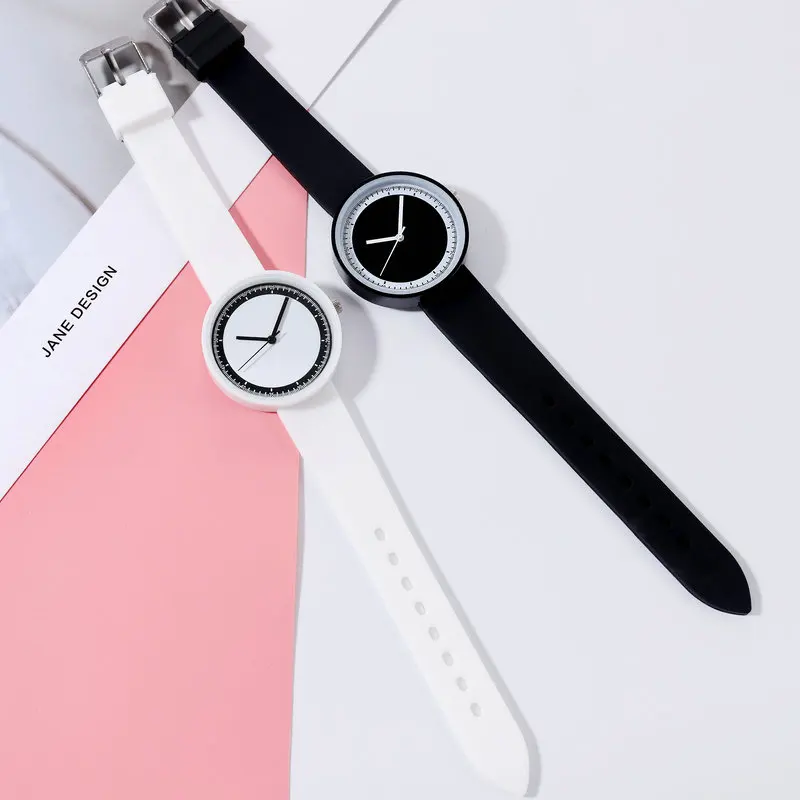 

UTHAI CE53 Simple Creative Watch Male And Female Student Couple Trend Casual Ins College Style Girl Quartz Watch