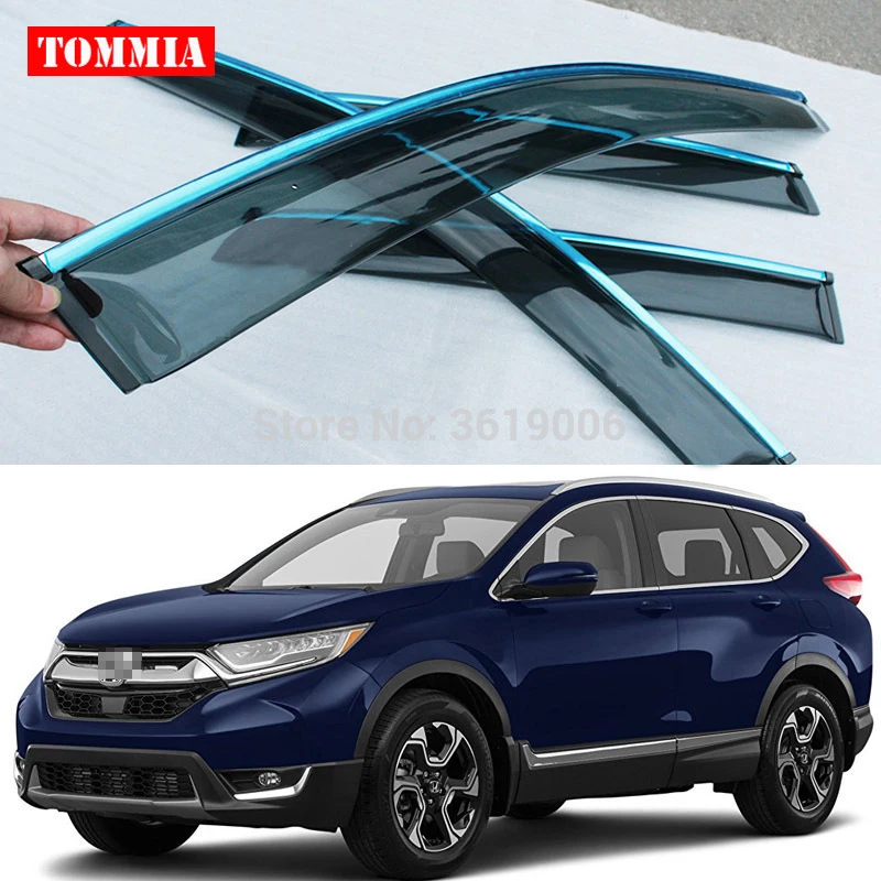 tommia Brand New For Honda CRV 2017 18 Window Visor Shade Vent Wind