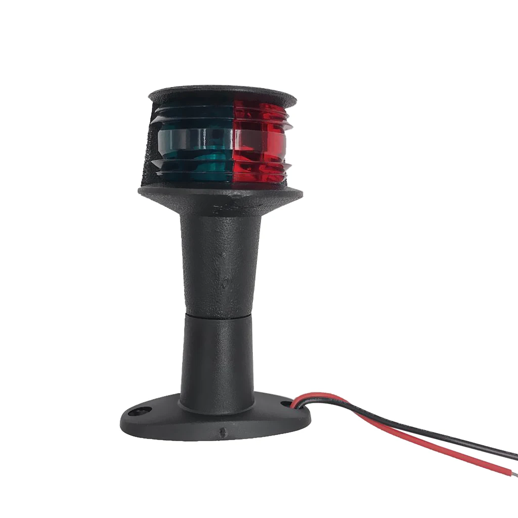 

Marine Boat 12V LED Dual Color Bow Navigation Light Red Green Lenses