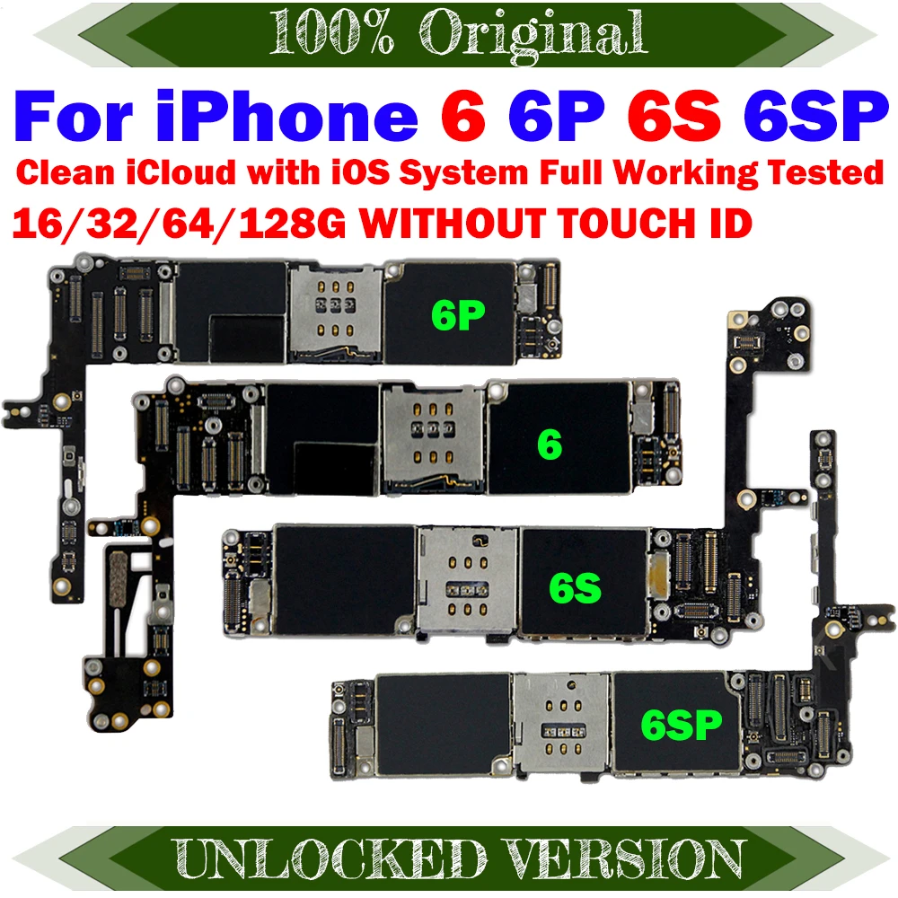 For Iphone 6 6s Free Icloud Logic Board Good Tested For Iphone 6plus