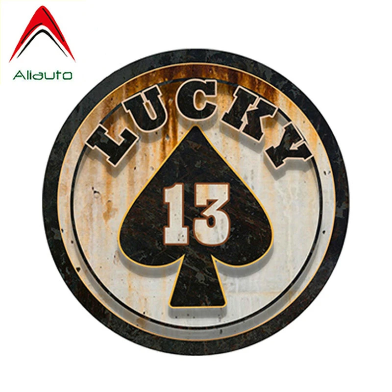Автомобильная наклейка Aliauto на удачу 13 Ace of Spades крыса стержень гасссер ржавый