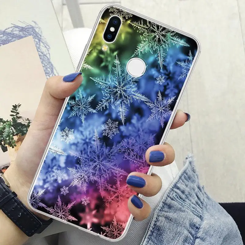 Рождественский зимний чехол из ТПУ со снежинками для huawei P Smart Plus Z P20 Lite P30 P20 Pro P10 P9 P8 Lite Mini Plus чехол - Цвет: sdcxhua