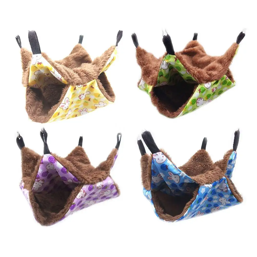 

Hot Sell Warm Double Layer Hamster Hanging House Hammock Cage Pet Hanging Squirrel Sleeping Bag For Puppy Pet Chihuahua Supplies