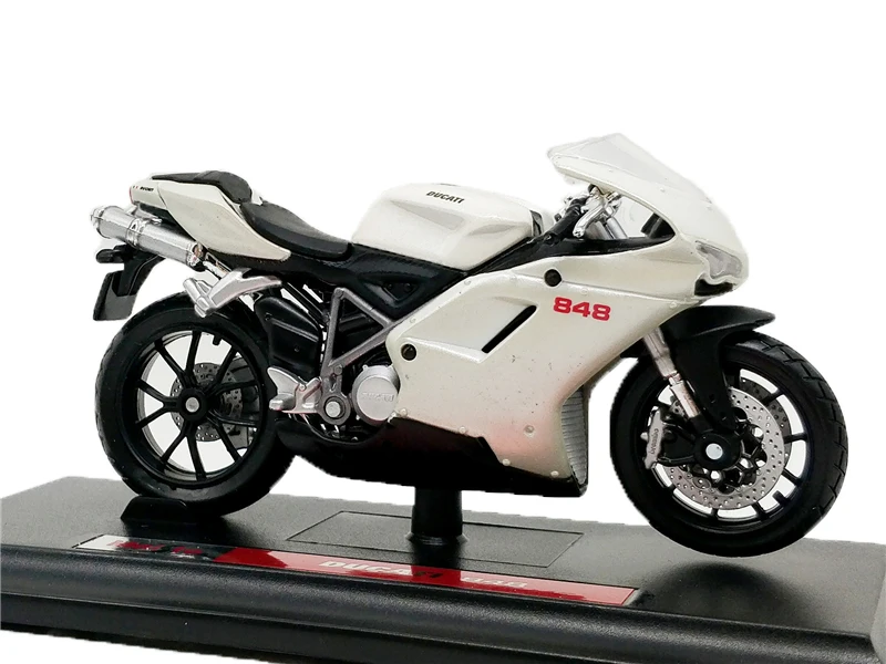 Maisto 1:18 Ducati 1199 Hypermotard 1098S скремблер supersport s 848 Monster 1200S Deacast мотоцикл уличный велосипед - Цвет: 848