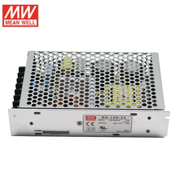

MEAN WELL RS-100-24 108W 24V Switching Power Supply 110V/220V AC to 24V DC 4.5A Power Unit 5G Viberation Transformer