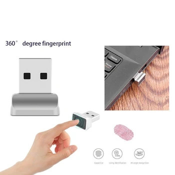 

USB Fingerprint Reader for Windows 10 Hello, Biometric Scanner for Laptops & PC