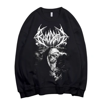 

Bloodhoof BLOODBATH Heavy Metal Band Unisex Crew Neck Cotton Sweatshirt Asian Size