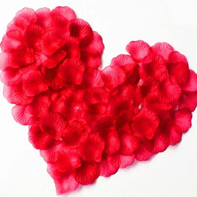 

100Pcs/Pack 4.5*4.5cm Artificial Red Flower Wedding Party DecorationAccessories Wedding Rose Petals Petalos De Rosa De Boda