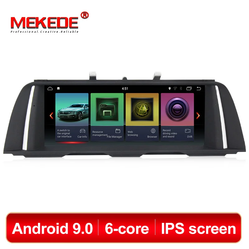 Discount IPS Car Multimedia player 10.25"android 9.0 Car dvd For BMW 5 Series F10/F11/520 (2011-2016) CIC/NBT GPS Radio 2GB RAM 32GB ROM 0