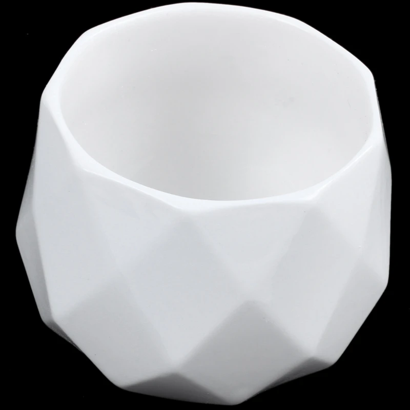 European Style Living Room Decoration Ornament Ceramic Vase Succulent Flower Pot White Ceramic