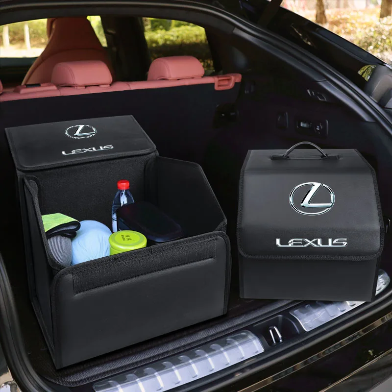 Car Foldable Storage Box Trip Camping Leather Bag For Lexus CT ES GS NX IS250 CT200h IS300h ES300h RX400h NX300h IS200 RX450h | Автомобили