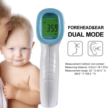 

Backlight with Celsius Fahrenheit Non-contacts Infrared Thermometer Forehead Body Temperature Meter