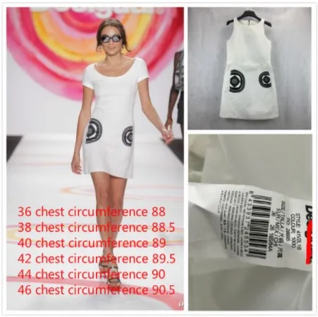 7 Espanhol Impresso Vestidos de с коротким рукавом-varios Estilos 36-46 metros - Цвет: 7