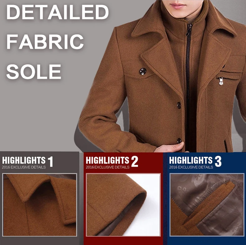 Новинка, мужское шерстяное пальто, зимнее пальто, мужское кашемировое зимнее утепленное длинное теплое пальто