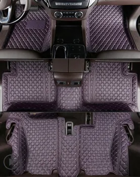 

Top quality! Custom special car floor mats for Mercedes Benz GLS 450 7 seats 2019-2016 waterproof car carpets for GLS450 2018