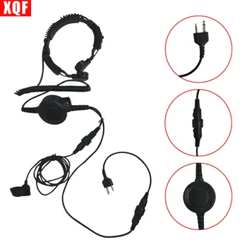 

XQF 10PCS PTT MIC Military Bone Conduction Tactical Headphone Headset for Midland G5/G6 GXT400 LXT110 Ham Radio Walkie Talkie