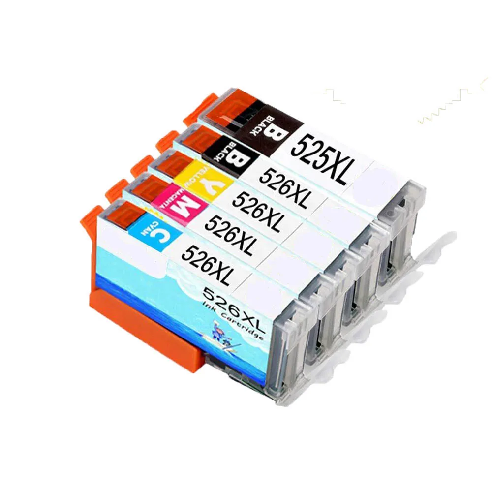 5PK PGI-525/CLI-526 совместим с кляксами для картриджей Canon MG6150 MG6250 MG5350 iX6550 MG5250 iP4850 iP4950 MG8150