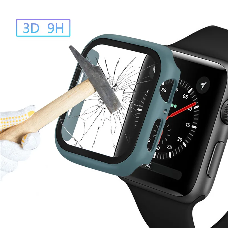 Чехол для Apple Watch Series 5 4 3 2 сверхтонкий водонепроницаемый чехол с защитой от