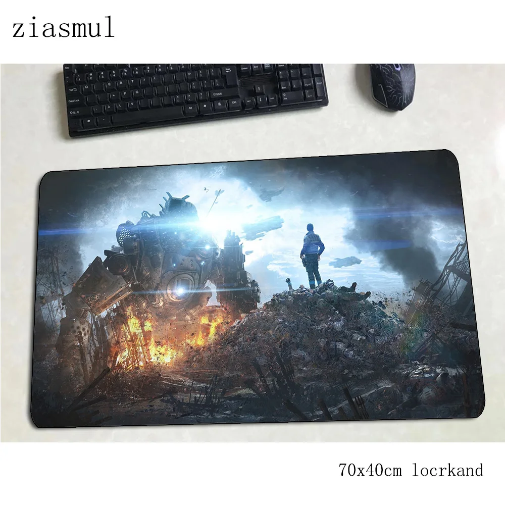 Коврик для мыши titanfall, компьютерный коврик 70x40 см, игровой коврик для мыши, большая гелевая клавиатура со встроенной мышью, игровой ПК, геймерский стол