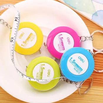 

1piece Effective Cute Candy Color Leather Clothing Ruler Soft Ruler 1.5 Meter Measuring Tool Scale Color Random