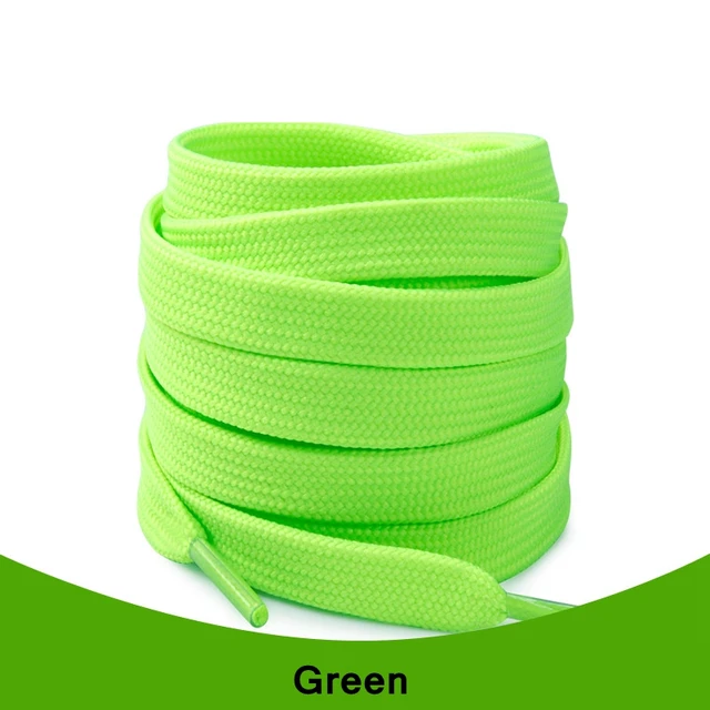 1Pair Sneakers Shoelaces Shoes Accessories Laces for Shoes Unisex Flat Shoe Laces Shoe Strings Shoelaces  Af1 green