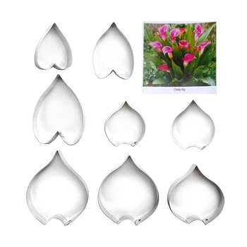 

Calla fondant sugar flower cutters baking cake decorations Polymer Clay Cold Porcelain gumpaste tools