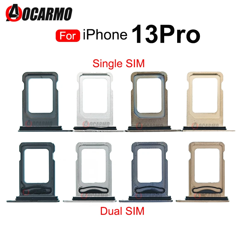 Nero Argento Oro Blu Sim Card Per Iphone 13 Pro 13Pro Singolo E Doppio Supporto Per Slot Per Vassoio Sim Parte Di Ricambio