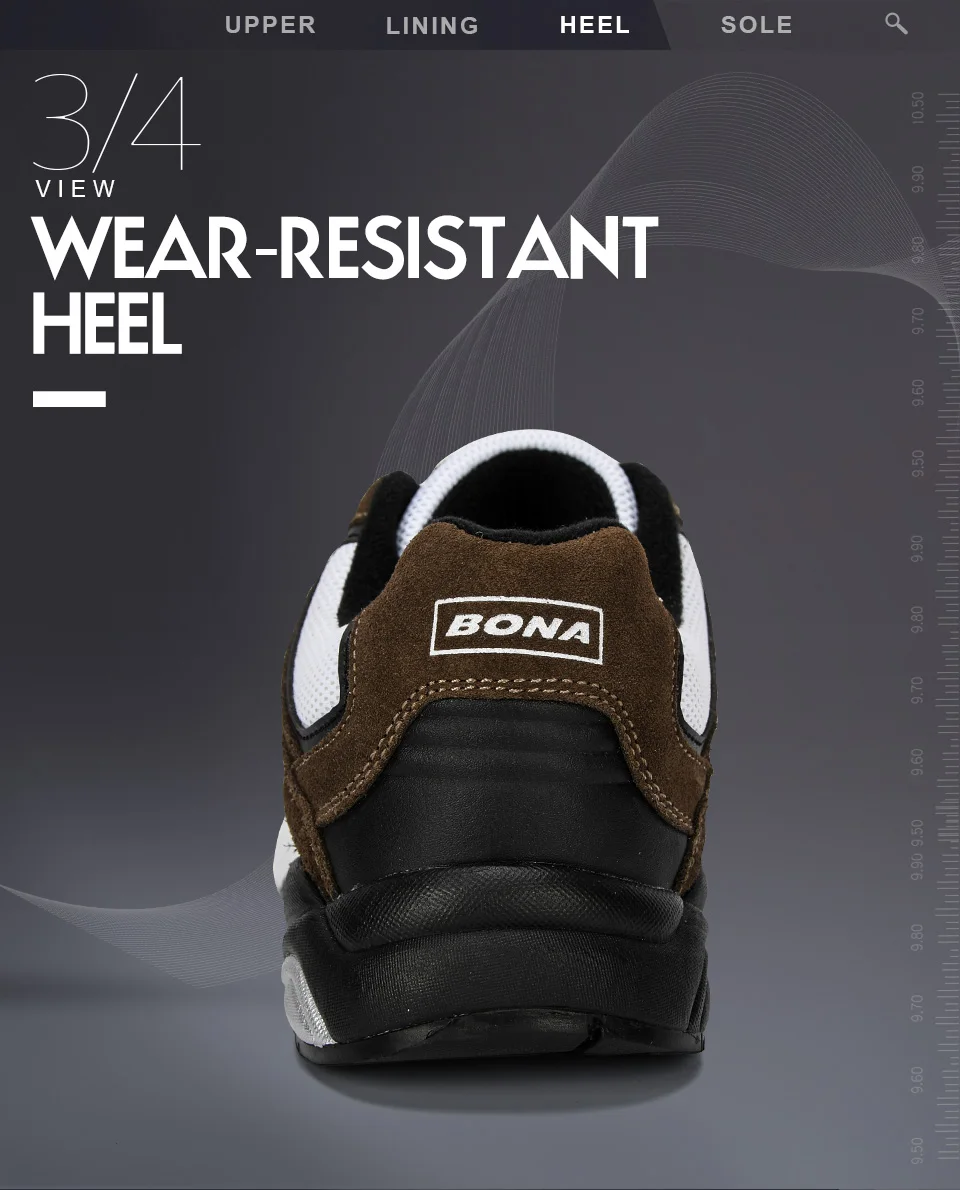 BONA новые дизайнерские мужские дышащие кроссовки мужские супер легкие повседневные туфли мужские Tenis Masculino обувь для отдыха