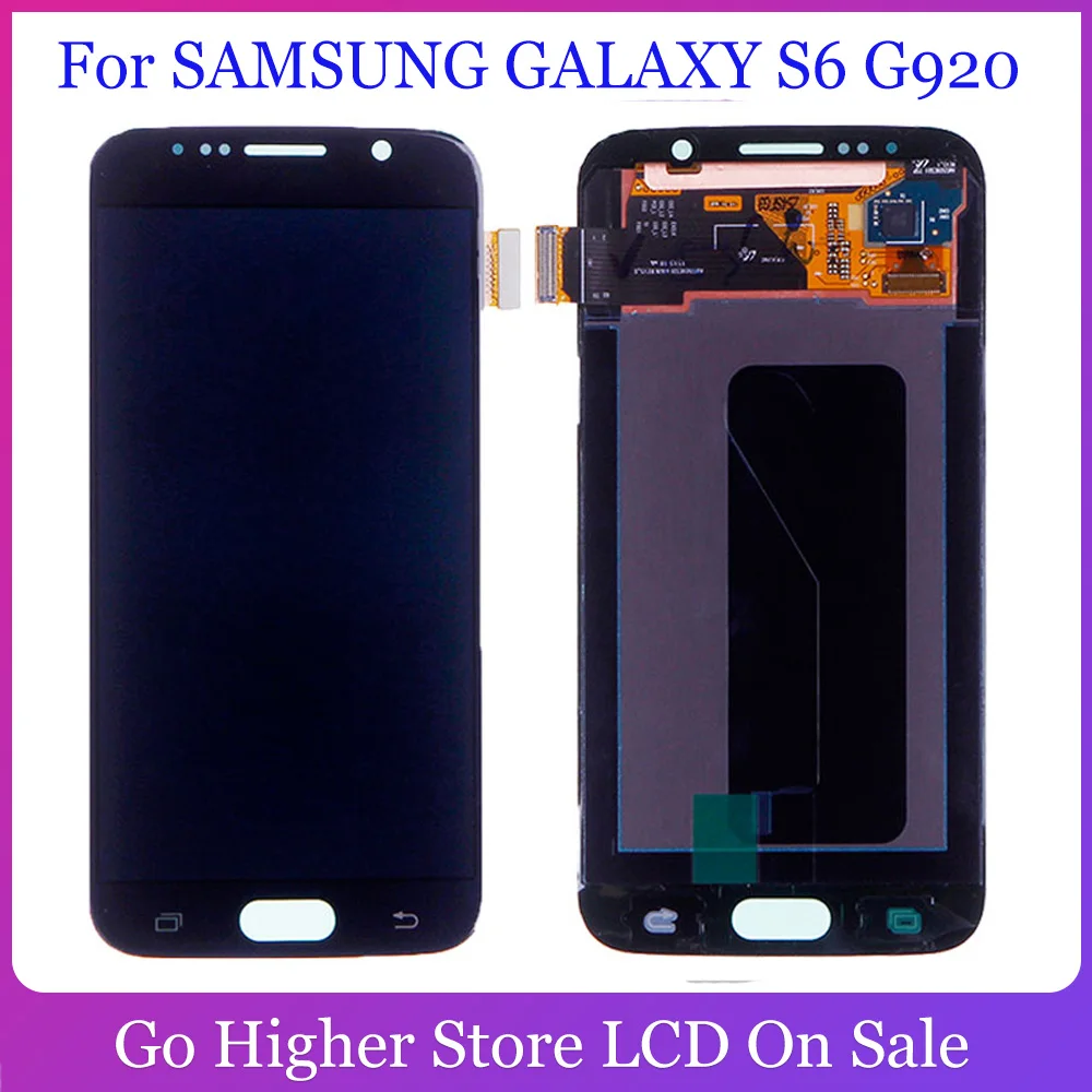 ЖК-дисплей OLED для SAMSUNG GALAXY S6 G920 G920i G920P G920f G920V дисплей с сенсорным экраном и